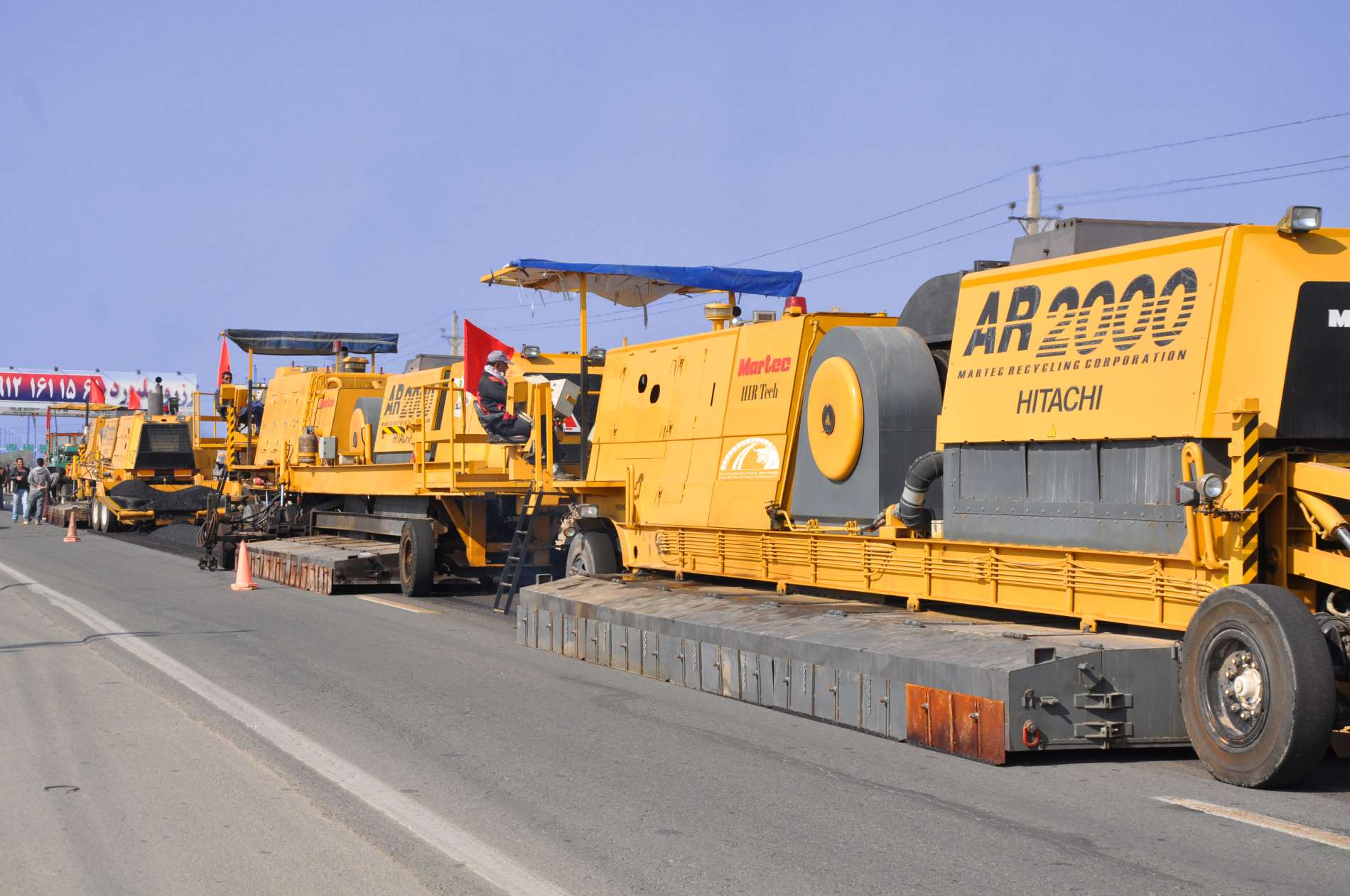 Polymer modified asphalt overlay and hot in-place recycling of Kamalshahr - Abyek road